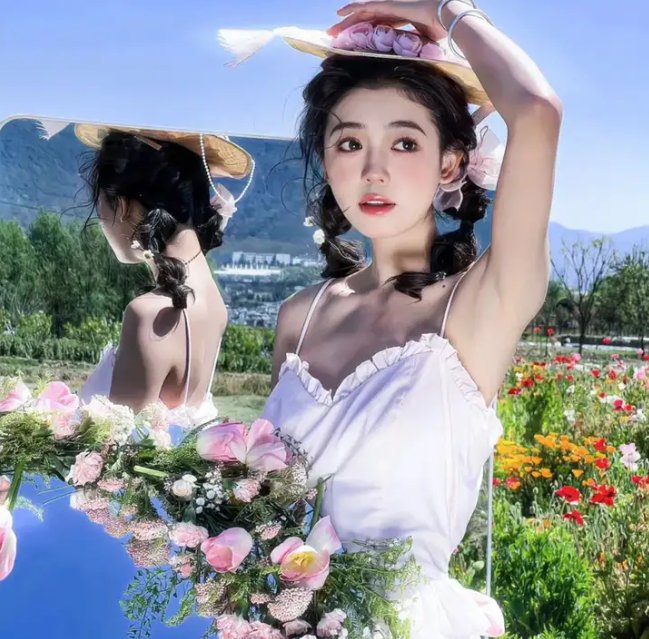 燃烧女子的画像